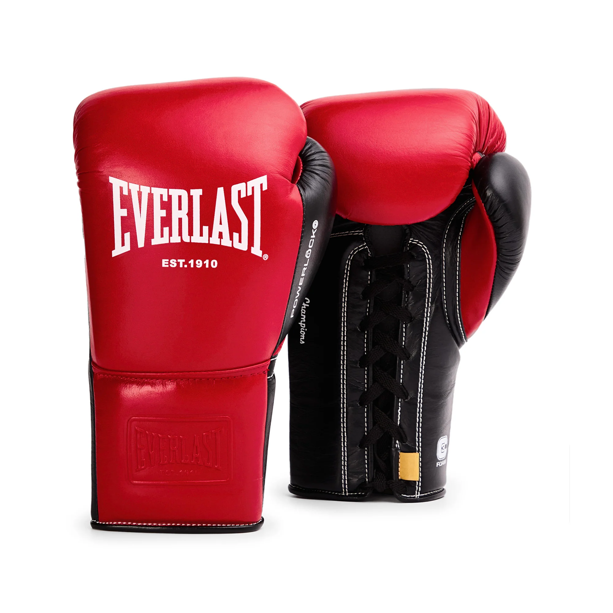 Rękawice Bokserskie Everlast Lace Powerlock OG Pro Fight Gloves - obrazek 4
